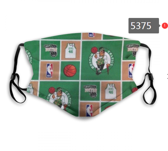 2020 NBA Boston Celtics #6 Dust mask with filter->nba dust mask->Sports Accessory